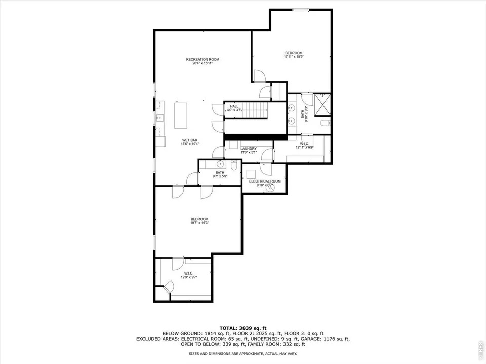 Basement floor plan